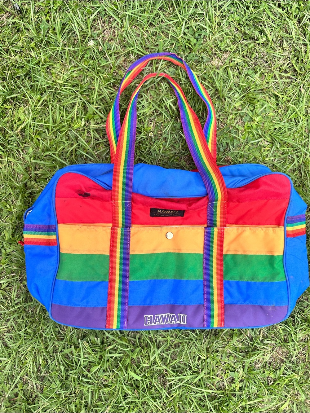 Vintage Hawaii Rainbow Tote Bag